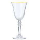 Verre &agrave; vin bord dor&eacute; 27cl x4