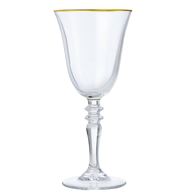 Verre &agrave; vin bord dor&eacute; 27cl x4