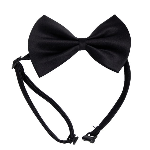 Collier fantaisie noeud papillon pour chien ajustable &eacute;lastique L25-40cm