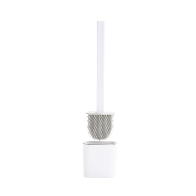 Brosse WC en silicone avec support
