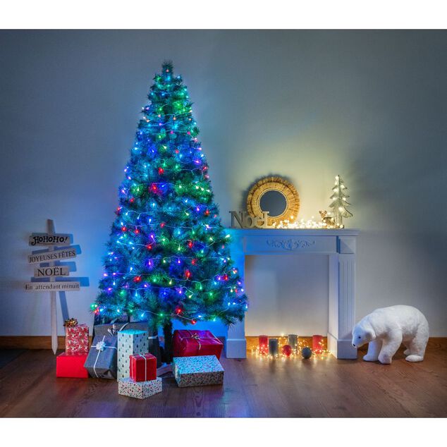 Guirlande électrique boules 50 LED 5 m d'éclairage avec APPLICATION SMARTPHONE