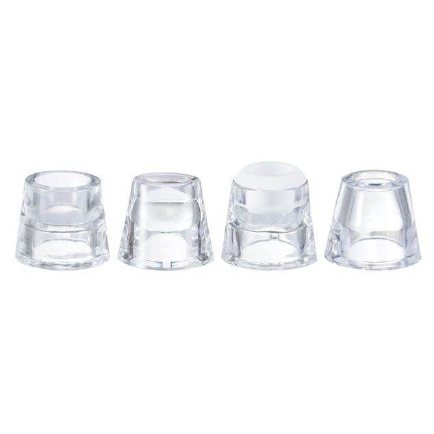 Aspirateur &agrave; point noir blanc et dor&eacute;