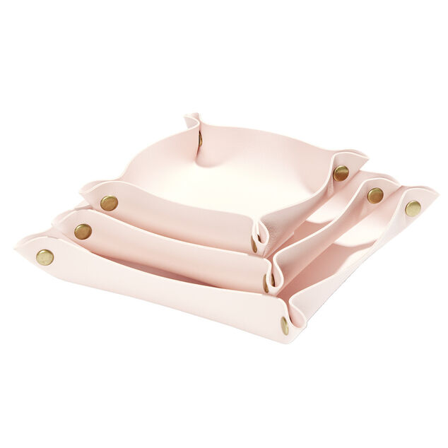 Lot de 3 panières de rangement 12/15/18cm - 3 coloris