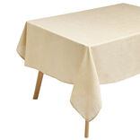 Nappe en tissu dor&eacute; effet jute 140x300cm
