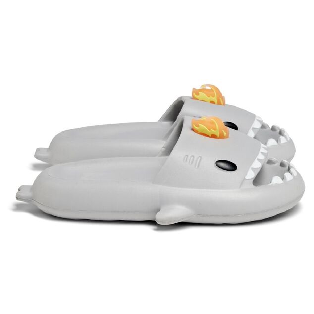 Chaussons requin flamme caoutchouc gris 38/39