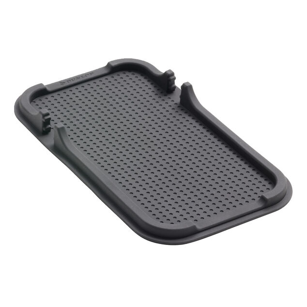 Organisateur de voiture antid&eacute;rapant 2en1 plastique noir 10,5x18,5cm
