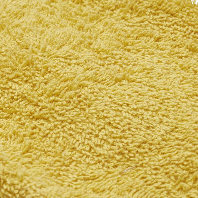 Serviette invité 30x50cm coton jaune ocre