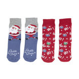 Lot de 2 paires de chaussettes de Noël 36/41