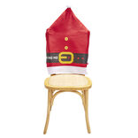 Housse de chaise Noël à pompon rouge et blanche 48x70cm (4 modèles)