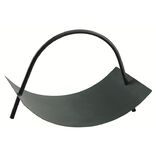 Porte bûche avec anse métal noir