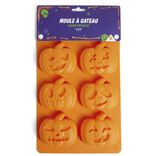 Moule &agrave; g&acirc;teau Halloween silicone orange 27x18xH3cm