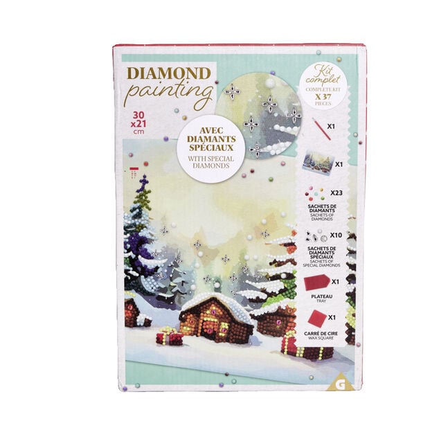 Toile diamond painting 21x30cm - 2 modèles