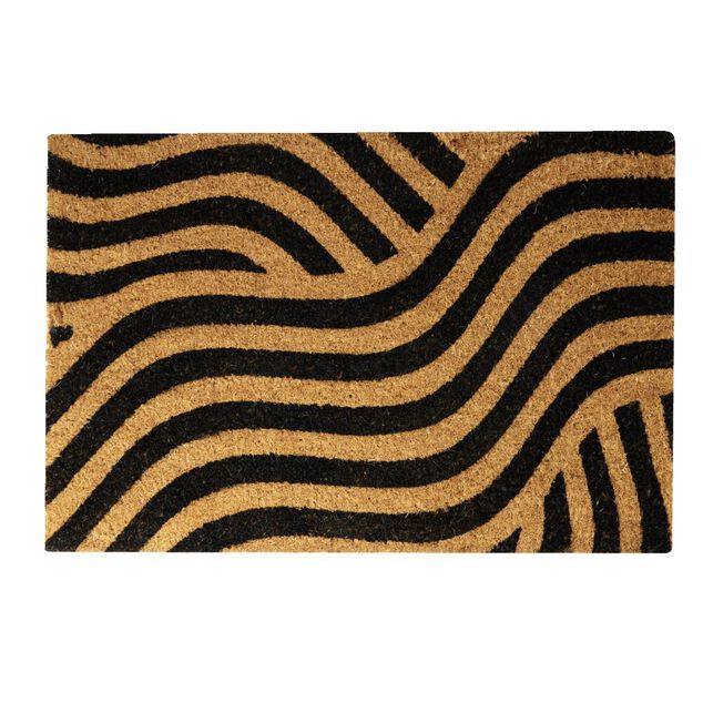 Paillasson coco rectangulaire vague 40x60cm
