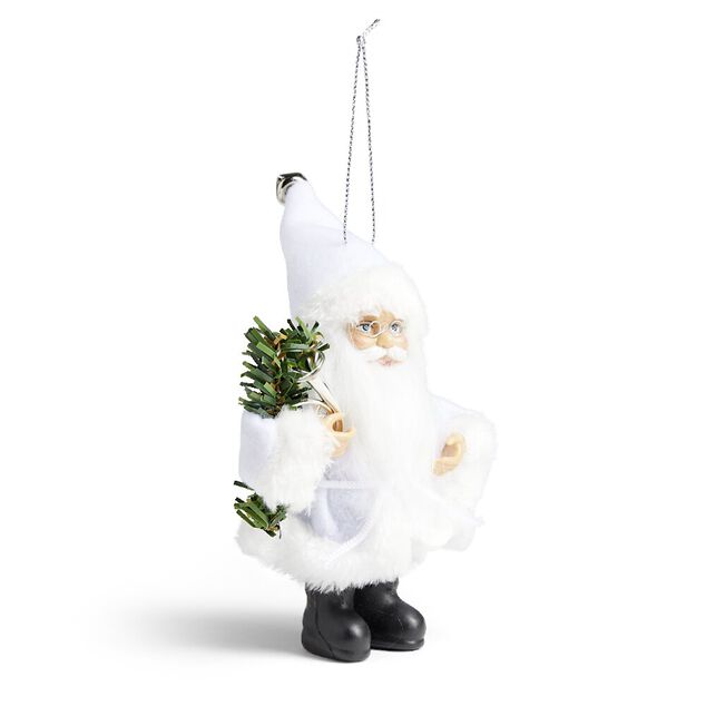 Lot de 2 figurines P&egrave;re-No&euml;l &agrave; suspendre