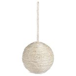 Boule de Noël jute beige Ø8,5cm