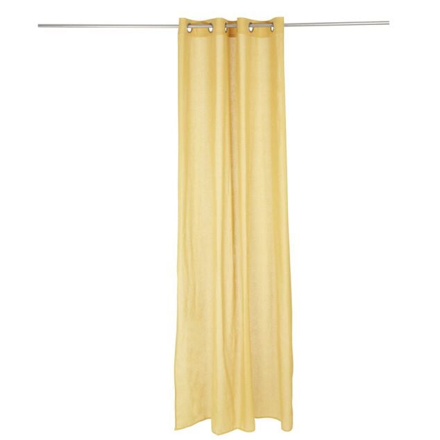 Rideau polyester et lin 140x240cm ocre
