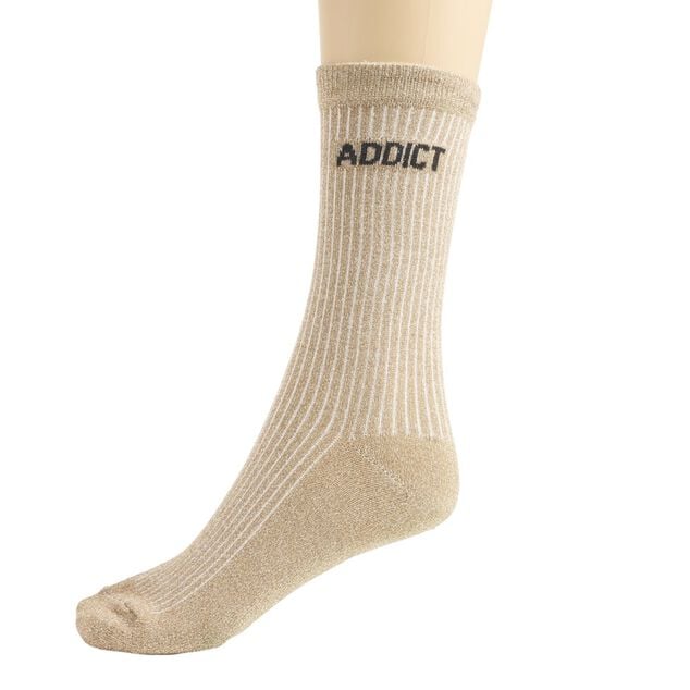 Calendrier de l'Avent chaussette paillette message haute et basse X12 paires multicolore