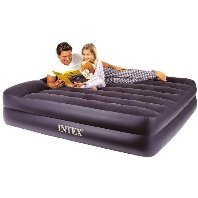 Matelas lit gonflable 2 personnes Intex bleu marine 203x152xH42cm