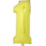 Ballon chiffre 1 aluminium