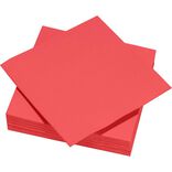 Serviette en papier microgaufr&eacute; Tex Touch 2 plis uni rouge x50