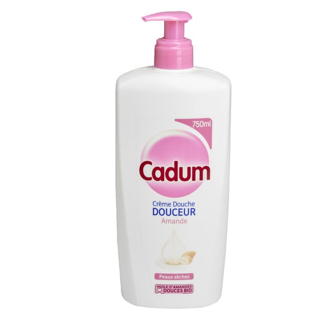 Cr&egrave;me de douche Cadum Douceur huile d'amandes douces Bio 750ml
