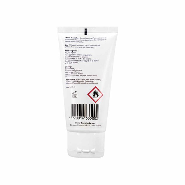 Gel hydroalcoolique pour les mains 50 ml