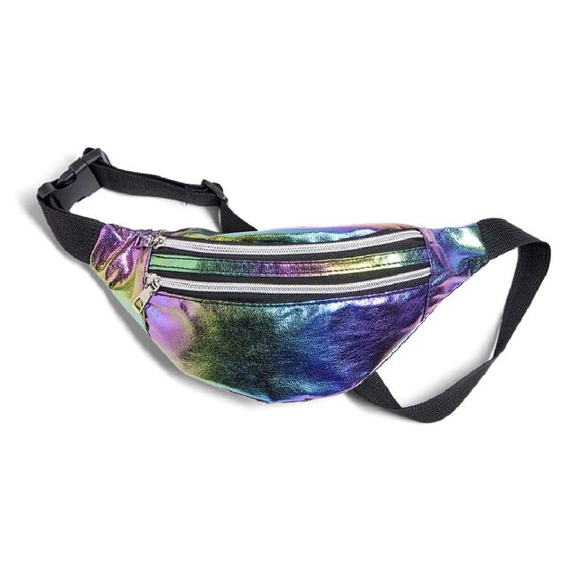 Sac banane holographique 22x12cm