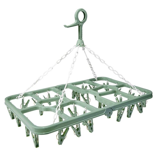 &Eacute;tendoir &agrave; suspendre s&eacute;choir &agrave; linge 32 pinces