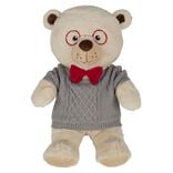 Peluche ours polyester beige H50cm
