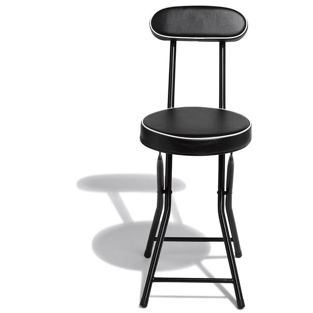 Chaise pliante Tony Noire &Oslash;30 x H.74 cm