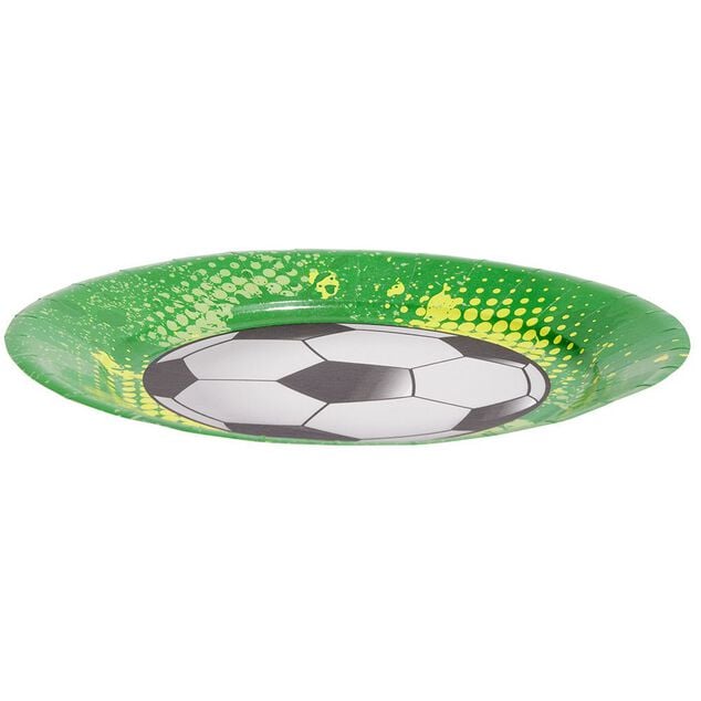 Lot de 10 assiettes jetables design Football