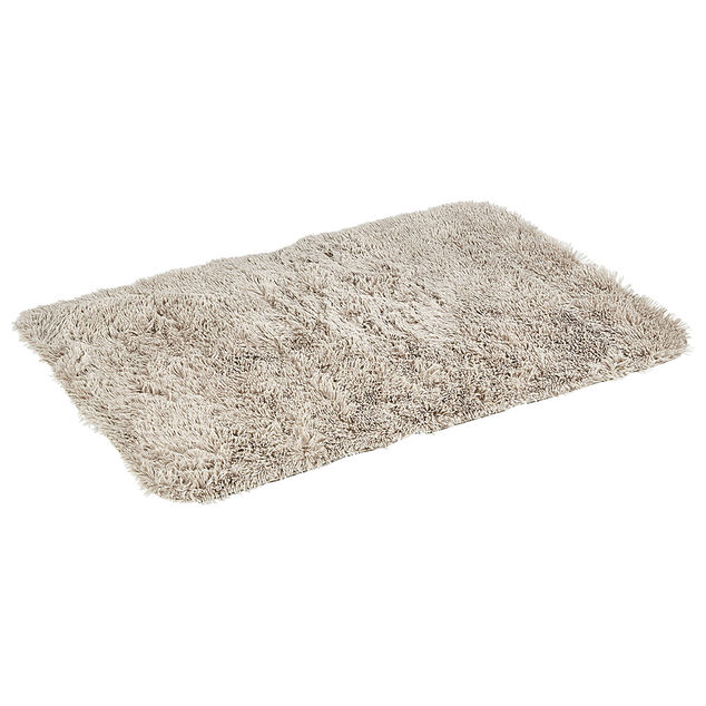 Tapis rectangulaire fourrure Shaggy taupe
