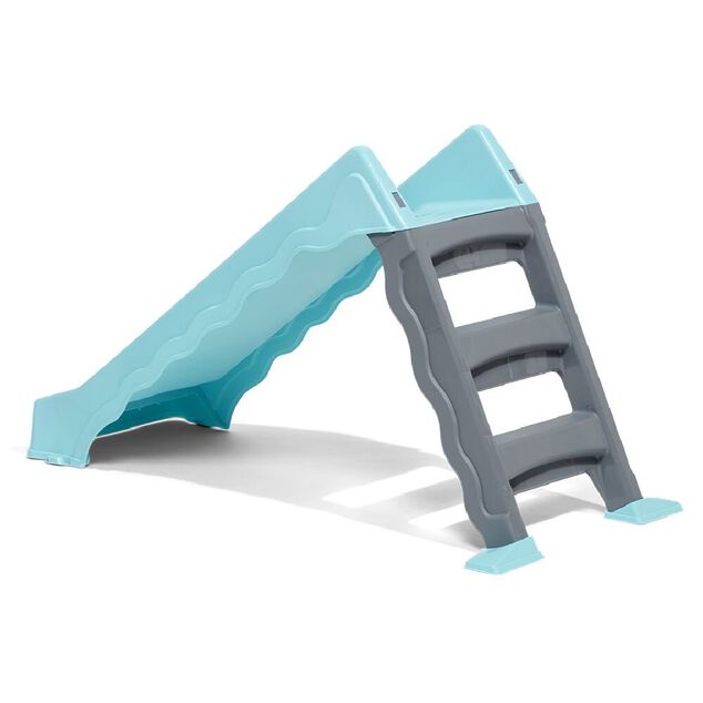 Toboggan enfant 3 marches bleu 126x59xH71cm