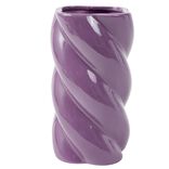 Vase en c&eacute;ramique torsad&eacute; &Oslash;12xH20cm (2 mod&egrave;les)