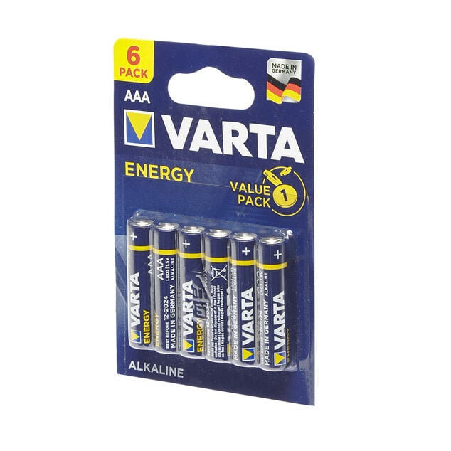 Pile alcaline Varta LR03 type AAA x6