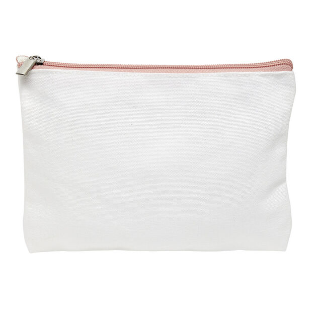 Trousse cosmétique en plastique blanc 16x22xH16cm