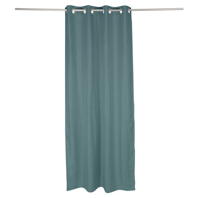 Rideau occultant effet tram&eacute; bleu fonc&eacute; 140x240cm