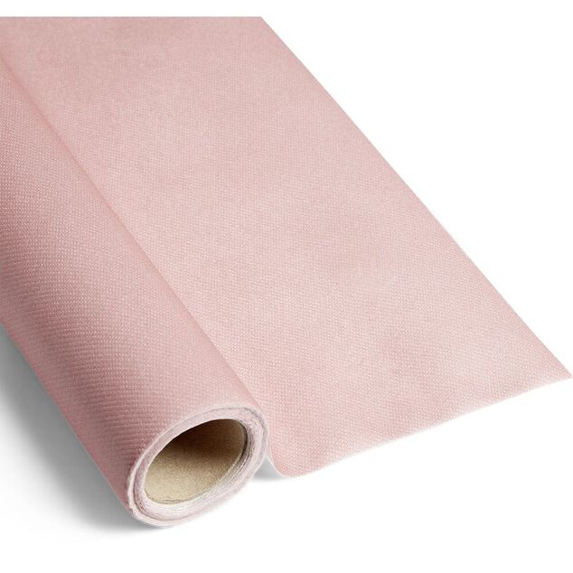 Nappe en papier voie s&egrave;che rose 120x400 cm