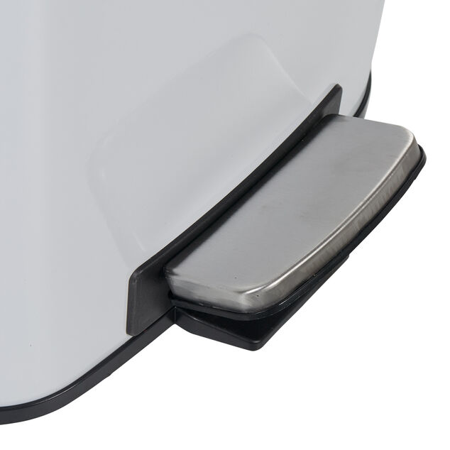 Poubelle p&eacute;dale blanche 20 L