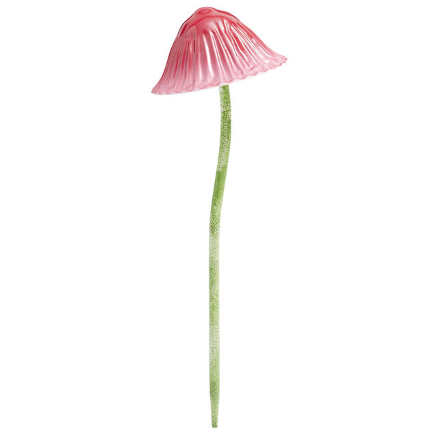 Champignon d&eacute;coratif en m&eacute;tal &agrave; planter H25cm (3 mod&egrave;les)