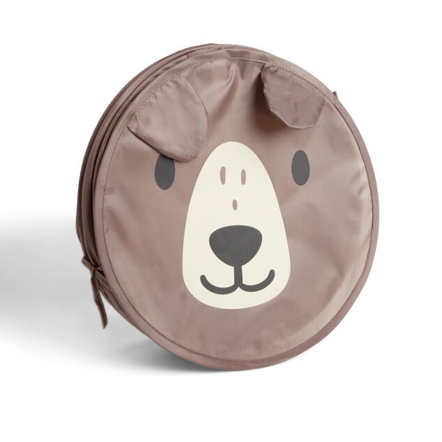 Panière enfant pliable souple ours ou lapin 38L - Ø35xH40cm