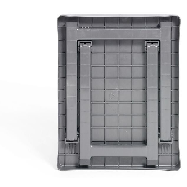 Table basse de camping plastique gris 40xH37x50cm