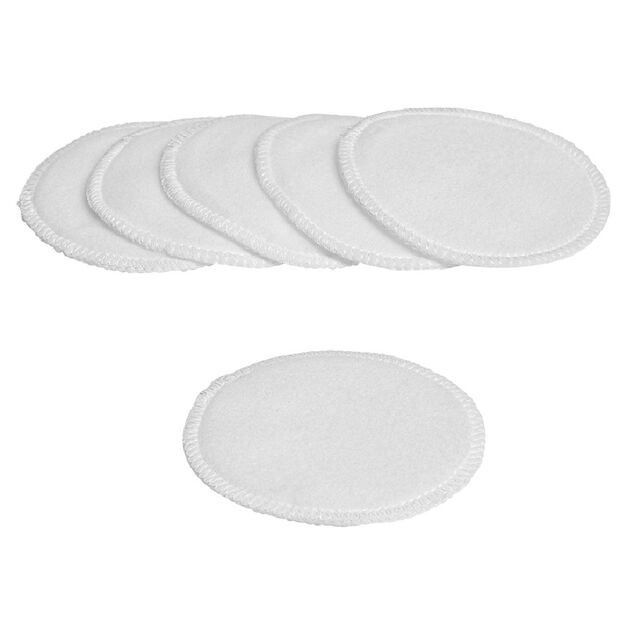 Lingette d&eacute;maquillante coton r&eacute;utilisable x6