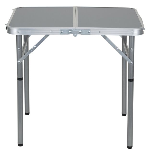 Table camping pliable acier aluminium bois 60x45xH55cm