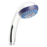 Pommeau de douche &agrave; 3 jets acier gris argent&eacute;