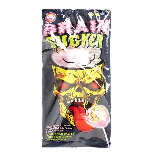 Bonbon Halloween sucette bubble gum