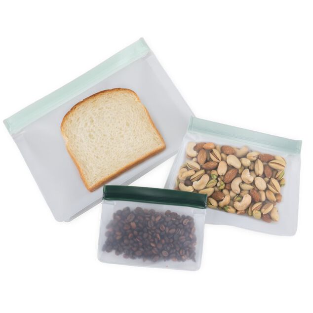 Sac alimentaire x3 plastique transparent