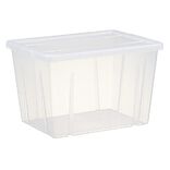 Bo&icirc;te de rangement transparente avec couvercle 18,8L