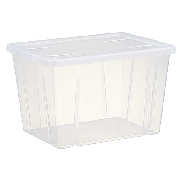 Bo&icirc;te de rangement transparente avec couvercle 18,8L