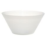 Coupelle plastique blanc translucide &Oslash;17xH5 cm